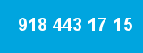 918 443 17 15 918 443 17 15